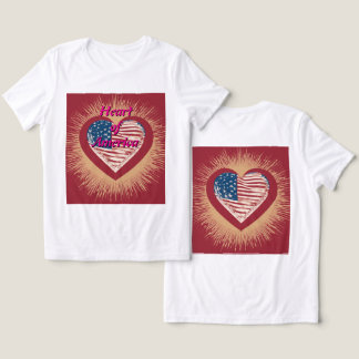Herz Amerikas Tri-Blend Shirt