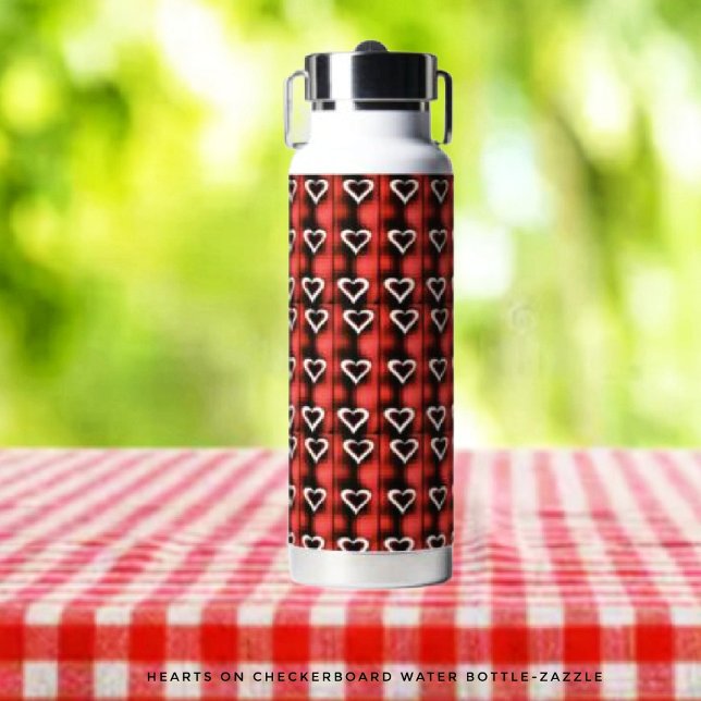 Herz an der Tafel Trinkflasche (Von Creator hochgeladen)