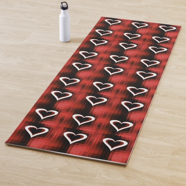 Herz an der Tafel Yogamatte (Beispiel)