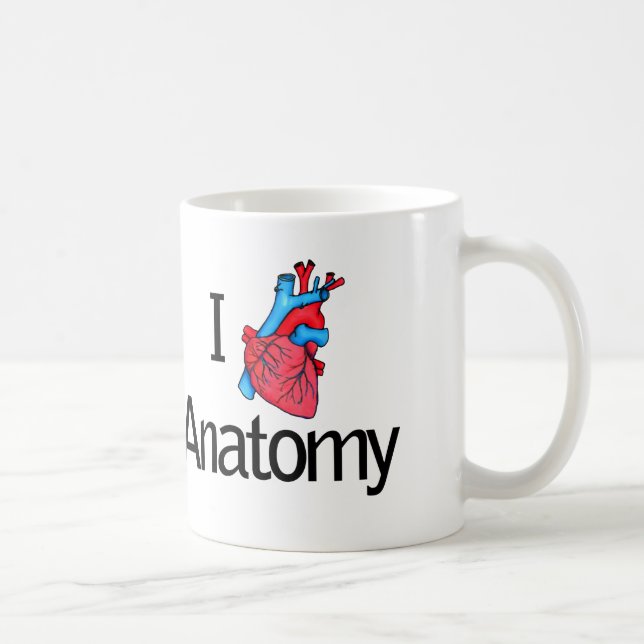 Herz-Anatomie Kaffeetasse (Rechts)