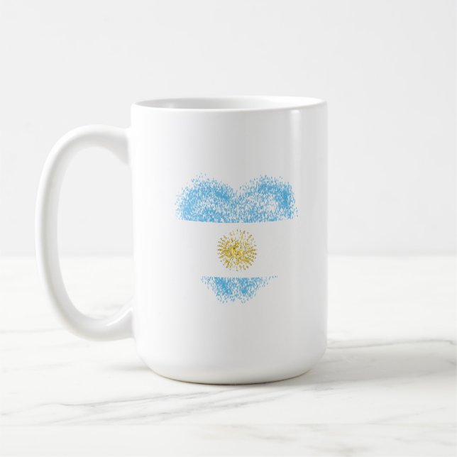 Herz Argentiniens Kaffeetasse (Links)
