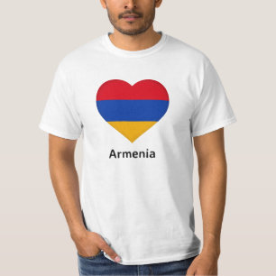 Herz - armenische Flagge T-Shirt