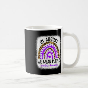Herz August Wir tragen Purple Überdosis Awareness Kaffeetasse