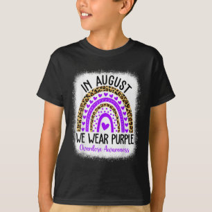 Herz August Wir tragen Purple Überdosis Awareness  T-Shirt