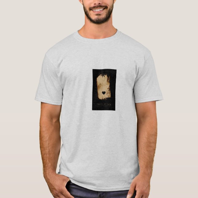 HERZ AUS GOLD DURCH JOHNNY BULL T-Shirt (Vorderseite)