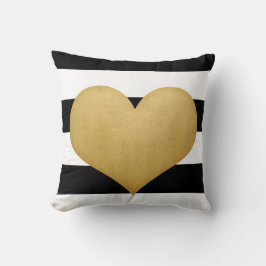 Herz aus Golds-Kissen Kissen