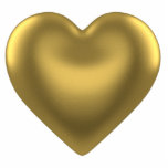 Herz aus Golds-Magnet Fotoskulptur Magnet<br><div class="desc">Fotoskulpturmagnet mit einem Bild eines Goldherzens. Sehen Sie die gesamte Valentinstag-Magnetsammlung im FEIERTAGS-Abschnitt.</div>