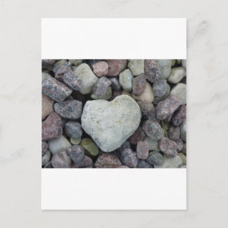 Herz aus Stein Postkarte