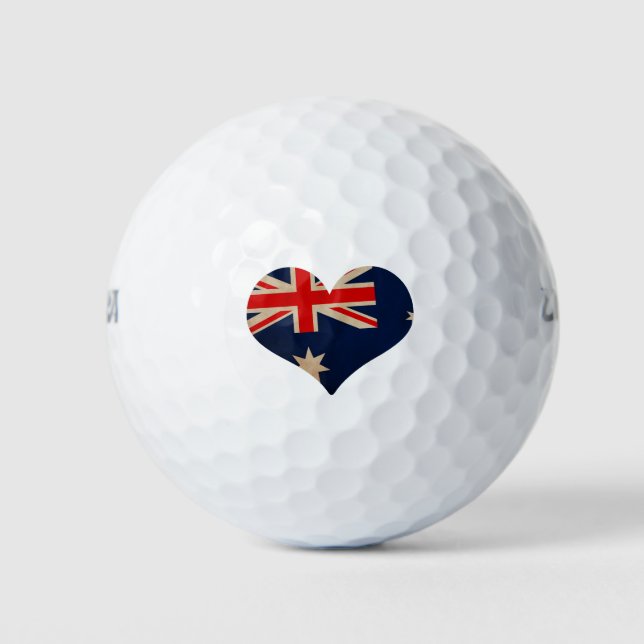 Herz Australiens Golfball (Vorderseite)