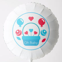 Herz, Ballons und Herzkorb