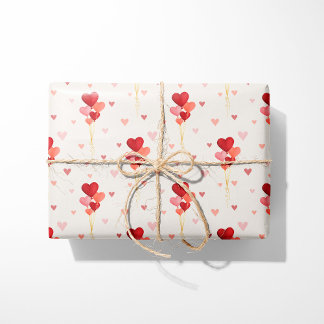 Herz Balloons Geschenkpapier