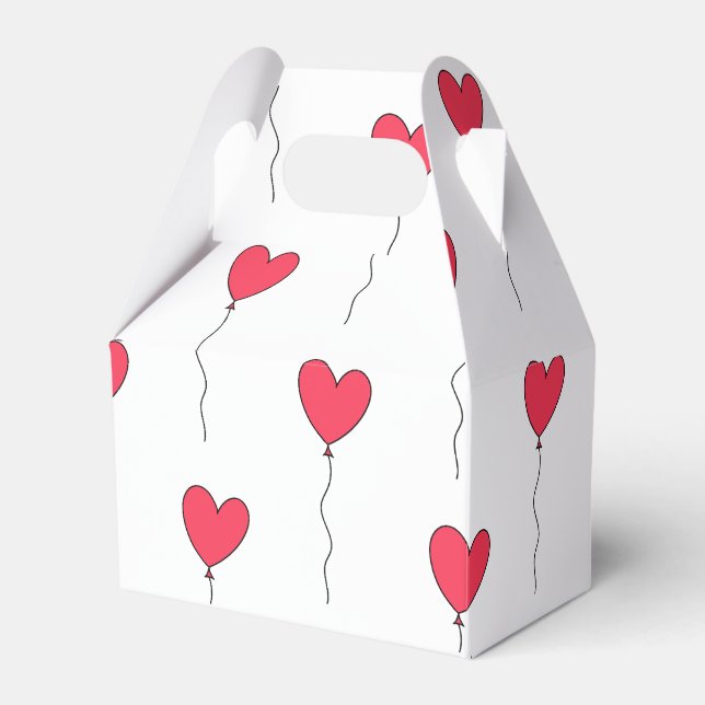 Herz Balloons Geschenkschachtel (Vorderseite)