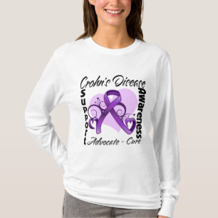 Herz-Band - Crohns Krankheits-Bewusstsein T-Shirt