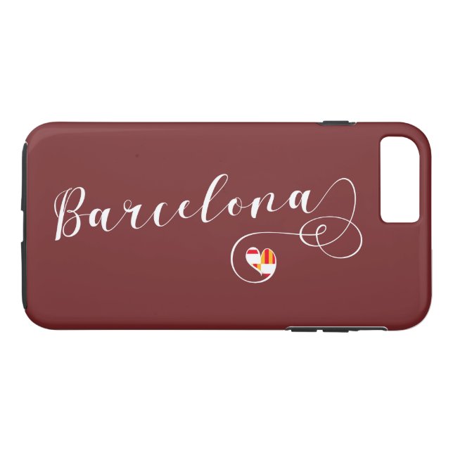 Herz Barcelona Handy Case, Katalonien Case-Mate iPhone Hülle (Rückseite (Horizontal))