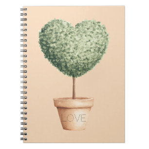 Herz Baum Liebe Notizblock