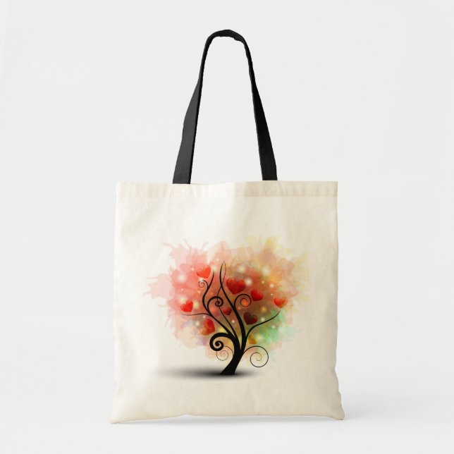 Herz-Baum-Tasche Tragetasche (Vorne)