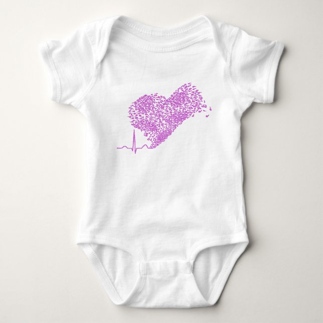 Herz_Beat Baby Strampler (Vorderseite)