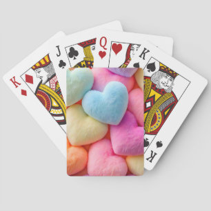 Herz beim Spielen von Karten Spielkarten
