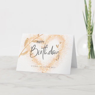 Herz Birthday Card Ankündigung