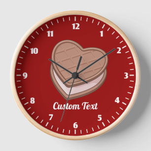 Herz Biscuit Große Uhr