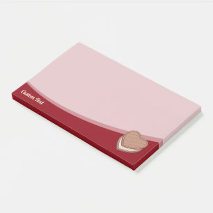 Herz Biscuit Postit Hinweise Post-it Klebezettel