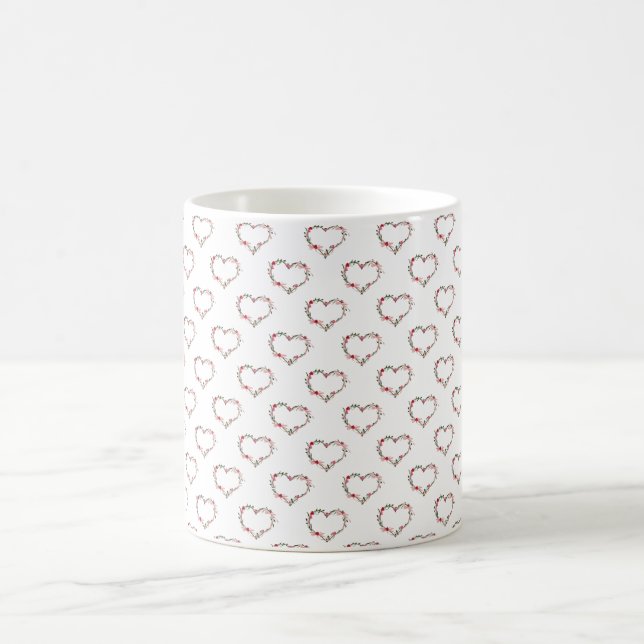 Herz-Blume geformt Kaffeetasse (Mittel)