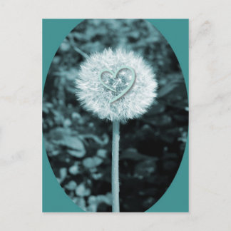 Herz blume Herz-Blume Postkarte