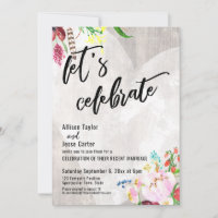 Herz Boho florales rustikales Holz feiern lassen
