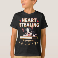 Herz Boston Terrier Hund Lustiges Geschenk Bostie