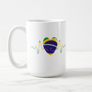 Herz Brasiliens Kaffeetasse