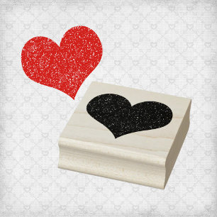 Herz-Briefmarke Gummistempel