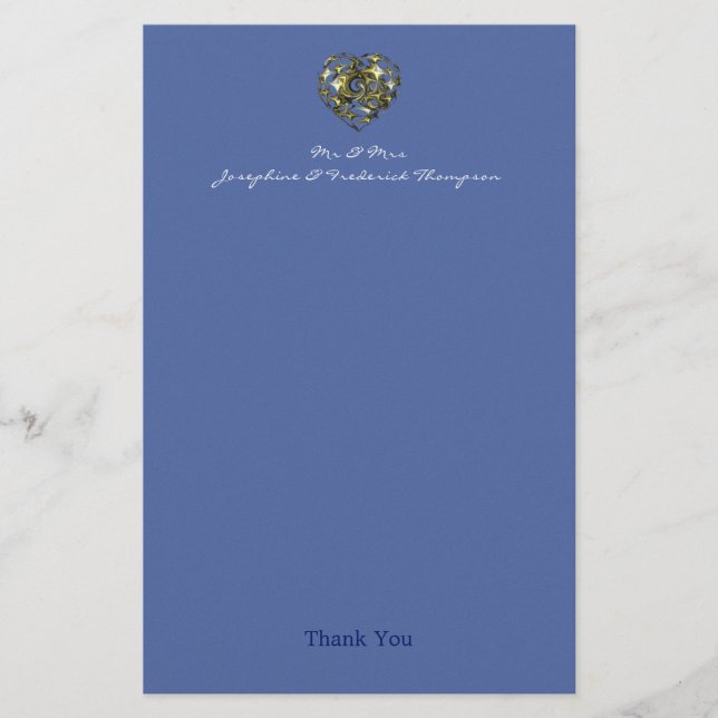 Herz Briefpapier (Vorderseite)
