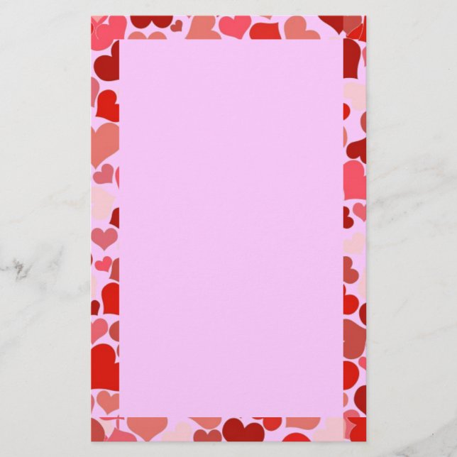 Herz Briefpapier (Vorderseite)