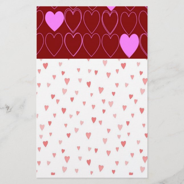 Herz Briefpapier (Vorderseite)