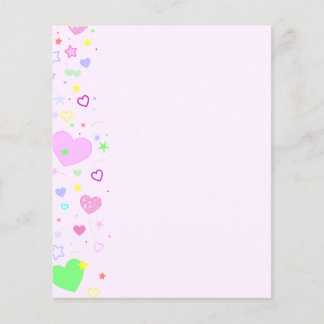 Herz Briefpapier Flyer