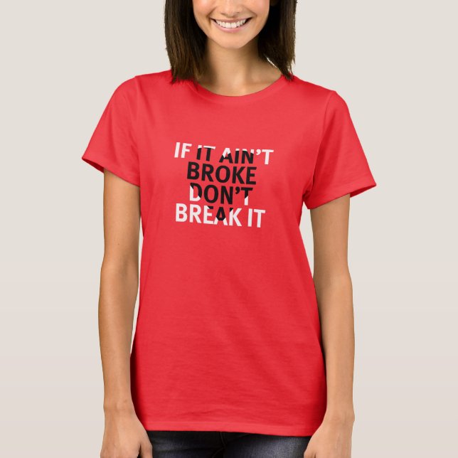 Herz-Bruch-T-Shirt T-Shirt (Vorderseite)