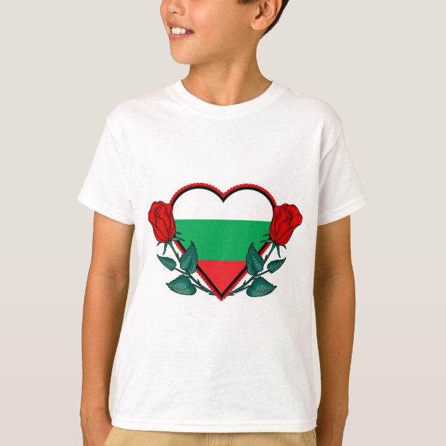 Herz Bulgarien T-Shirt (Vorderseite)