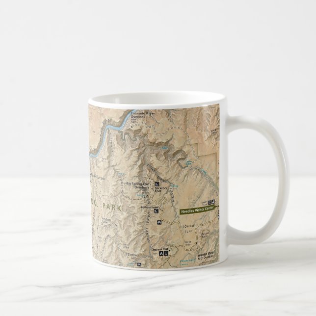 Herz Canyonlands (Utah) der Karten-Tasse Kaffeetasse (Rechts)