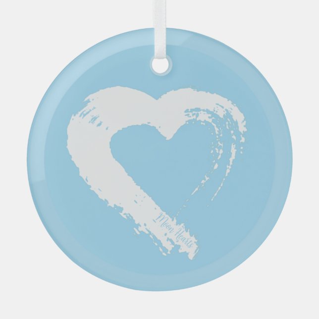 Herz Car Ornament Aus Glas (Vorderseite)