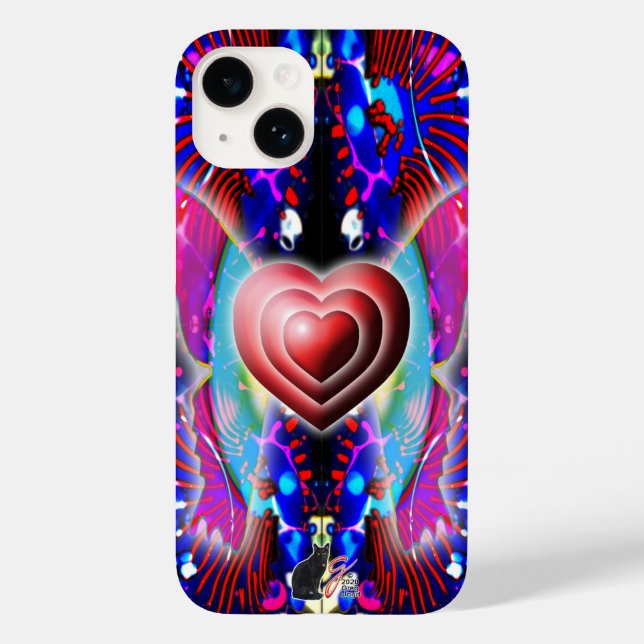 Herz Case-Mate iPhone 14 Hülle (Rückseite)