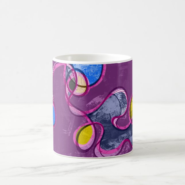 Herz-Chakra (lila Version) abstraktes Kaffeetasse (Mittel)