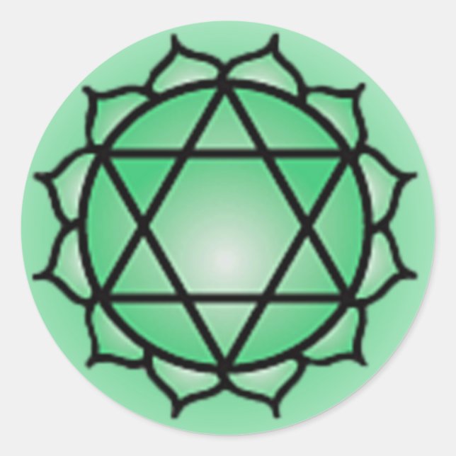Herz Chakra Stickers (Vorderseite)