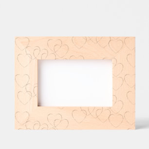 Herz-Charm für Hochzeit und Hochzeitsjubiläum Geätzte Rahmen