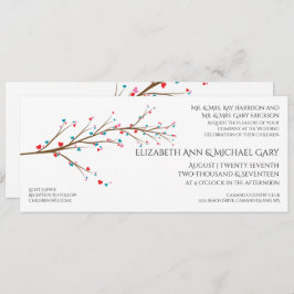 Herz Cherry Blossom Hochzeit Einladung