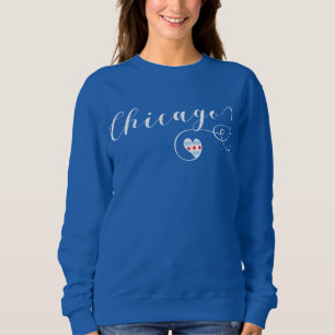 Herz-Chicago-Sweatshirt, Illinois Sweatshirt