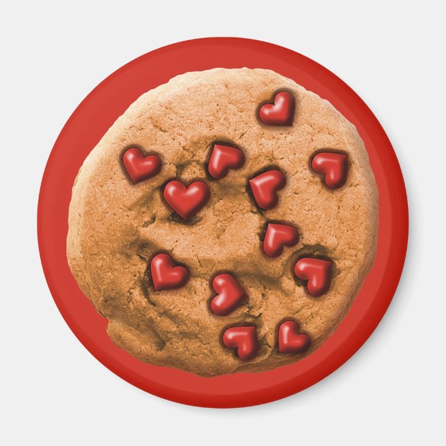 Herz-Chip-Cookie Magnet (Vorne)