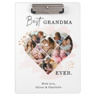 Herz Collage Klemmbrett