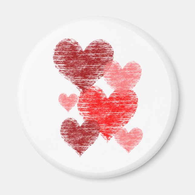 Herz Collage Magnet (Vorne)