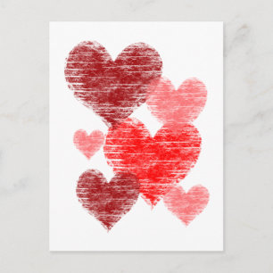 Herz Collage Postkarte