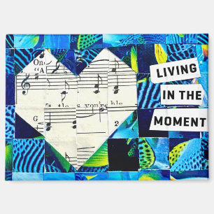 Herz Collage Wandkunst Musik Abstrakte Dekoration Magnet